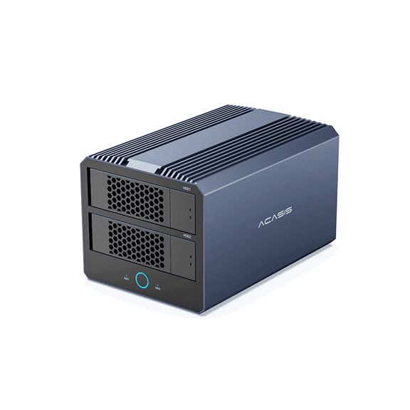 4-Bay Hybrid SSD Enclosure (2 HDD + 2 SSD)  Docking Station with Thunderbolt 4 (40Gbps) and 8K DP