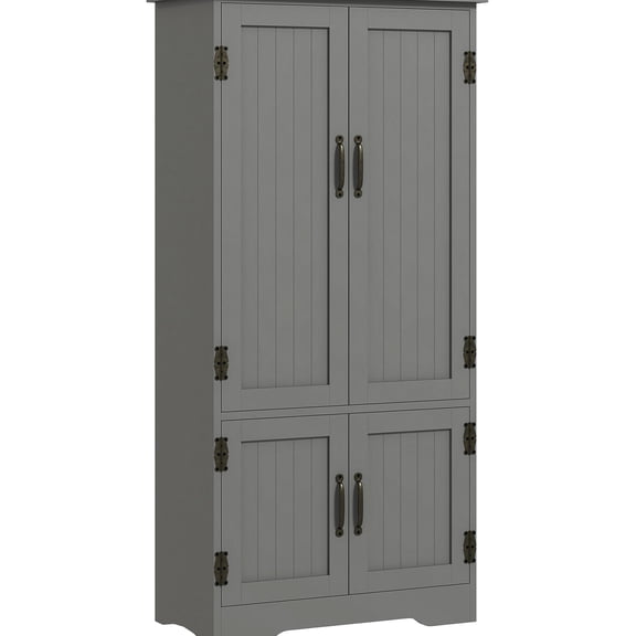 4 - Beadboard Doors Kitchen Organizer - Ample Space for Kitchen Tools