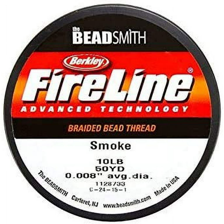 4 Beadsmith Fireline - Braided Bead Thread - Smoke - 50 Yards