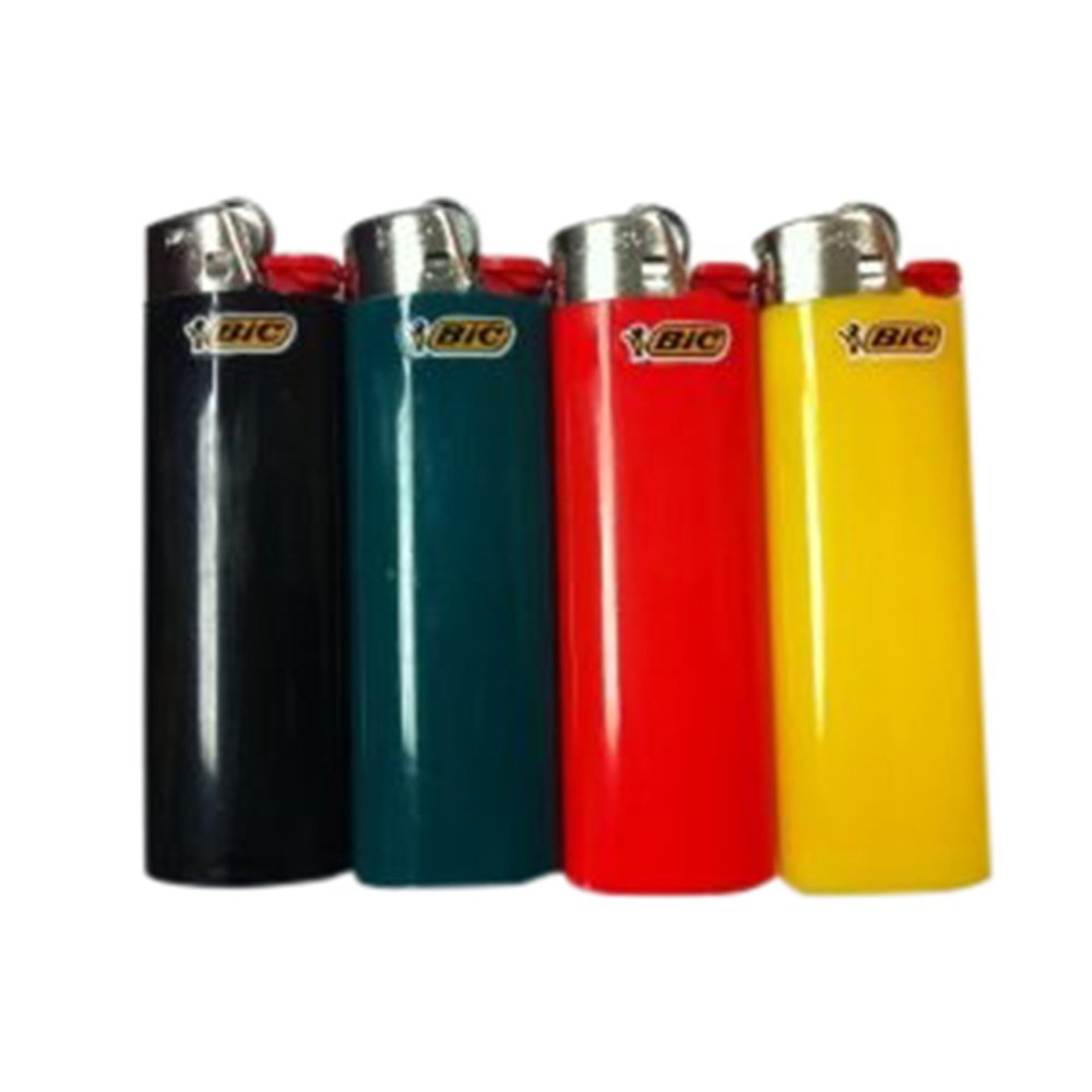 4 Bic Full Size Assorted Colour Lighters