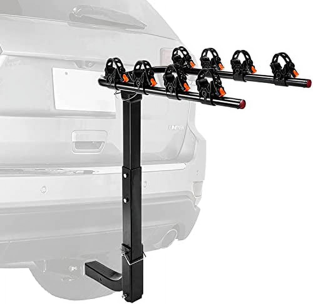 4Bike Rack Carrier, Racks Hitch Mount Double Foldable Rack for Cars