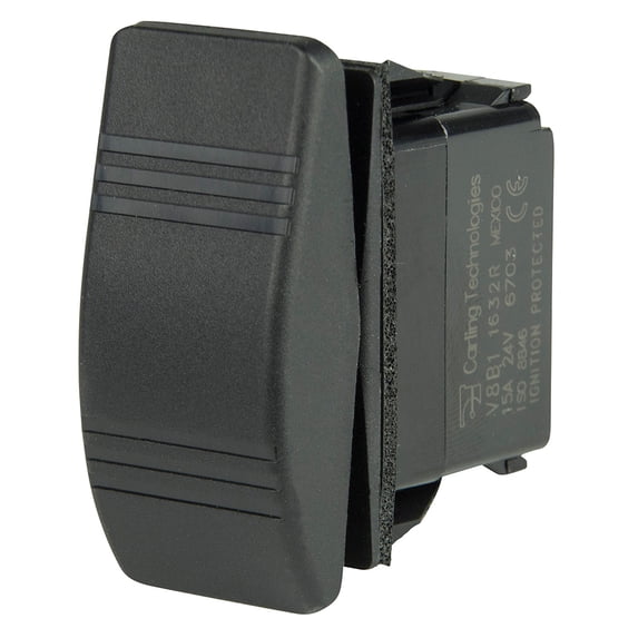 4" Black BEP Multipurpose SPDT Contura Dimmer Switch