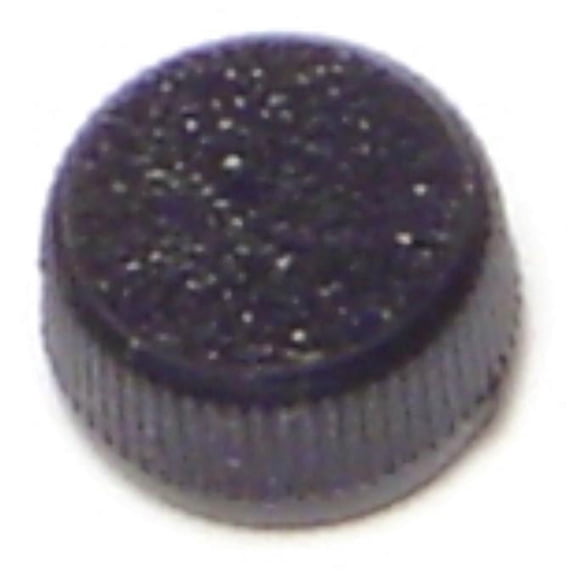 #4 Black Plastic Round Thumb Screw Knobs (5 pcs.)