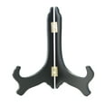thumbnail image 1 of 4" Black Rubber Finished Wooden Plate Easel Display Holder Stand, 1 of 1