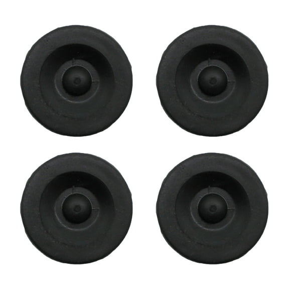 (4) Black Rubber Grease Plug Hub Dust Caps for Eng Trailer Camper Axle