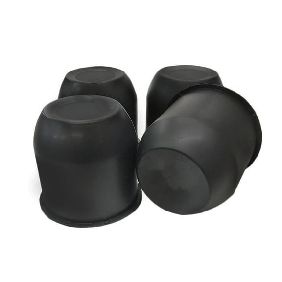 4 Black Trailer Wheel Hub Center Cap 4.25" Diameter Travel Trailer, Camper RV (Black)