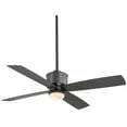thumbnail image 1 of 4 Blade Ceiling Fan With Light Kit-18 Inches Tall And 52 Inches Wide-Smoked Iron Finish Minka Aire Fans F734l-Si, 1 of 6