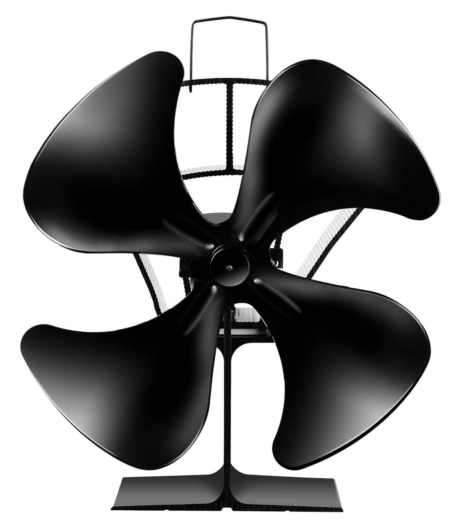 Fan Multi View 4-Blade Stove Fan, Multi-Function Fuel Heat Powered Fan, Black, 6.5''X ...