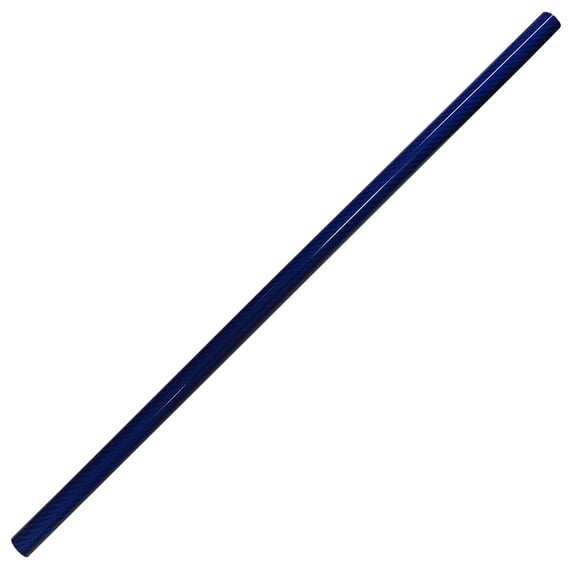 4 Blue Carbon Kevlar Fiber Tubes - 25mm x 23mm x 1000mm - 3K Roll Wrapped 100% Carbon Kevlar Fiber Tube Glossy Surface - 4 Tubes