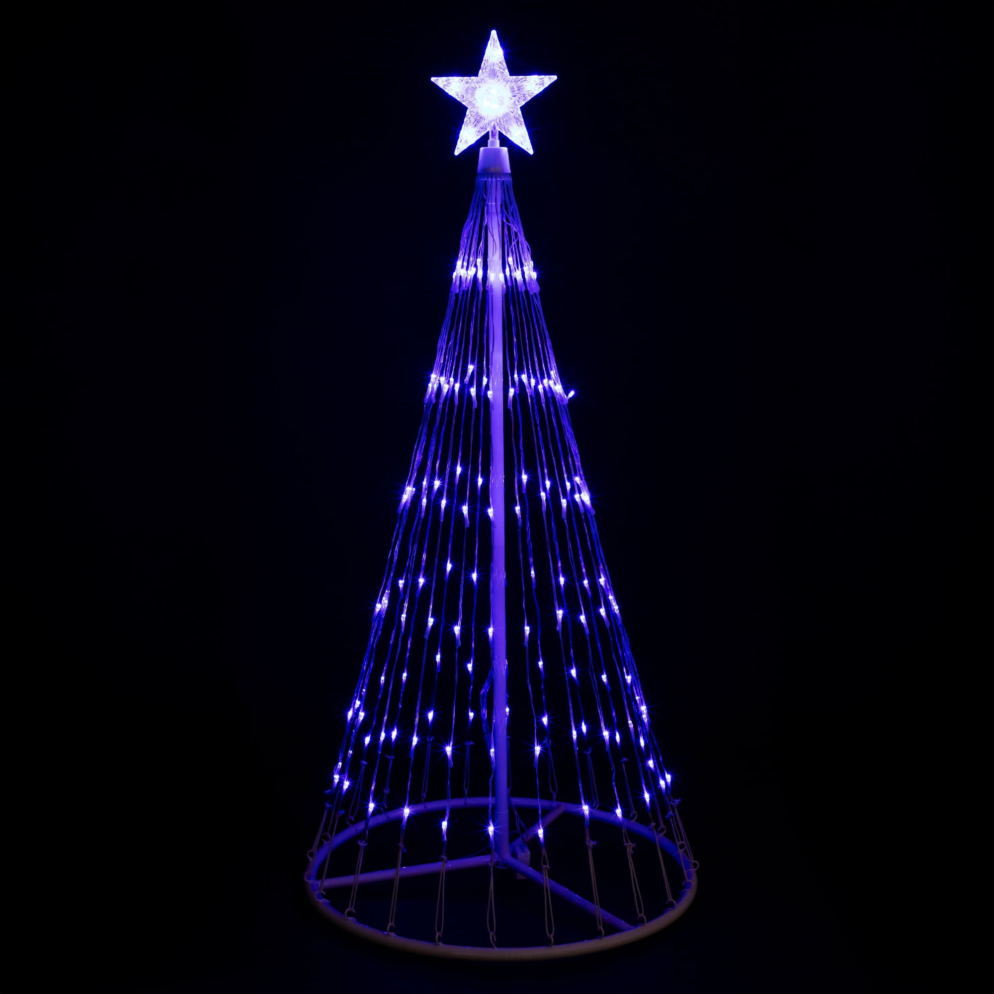 4' Blue LED Lighted Christmas Tree Cone Outdoor Yard Decor