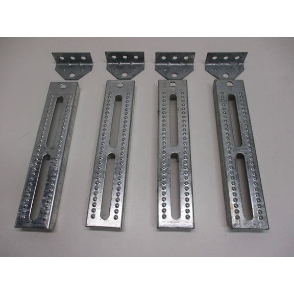 (4) Boat Pontoon Trailer 12" Bolster Bunk Board Adjustable Swivel Bracket Kits