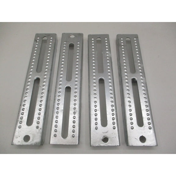 (4) Boat Pontoon Trailer 12" Galvanized Steel Bolster Bunk Board Brackets