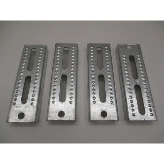 (4) Boat Pontoon Trailer 8" Galvanized Steel Bolster Bunk Board Brackets