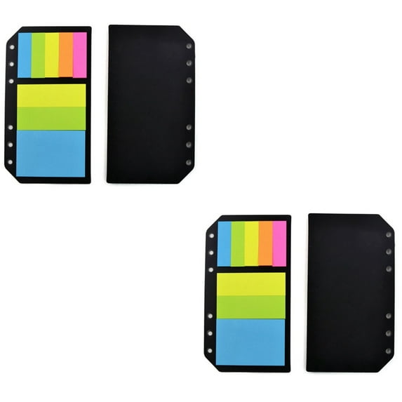 4 Books Notes Flags Emblems Compact Page Markers Mini Labels Self-adhesive Book Tabs Sticky Tabs