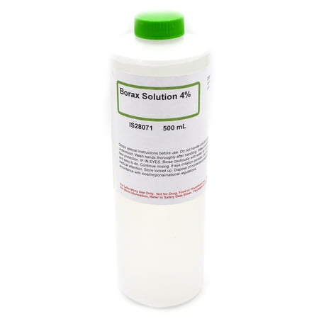 4% Borax Solution, 500ml - Laboratory Grade - Excellent for a pH Buffer - The Curated Chemical Collection by Innovating Science