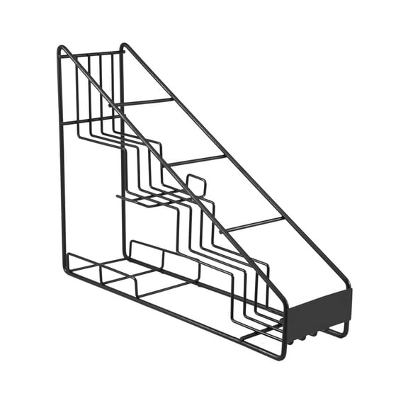 4 Bottle Wire Diplay Rack/ Syrup Rack Coffee Storage Rack Multifunction Milk Tea Cup Rack Display,1* wine rack,Black