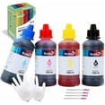 thumbnail image 1 of 4 Bottles 400ML Printer Ink Refill Kit for Epson 542 544 502 522 Canon HP, 1 of 5