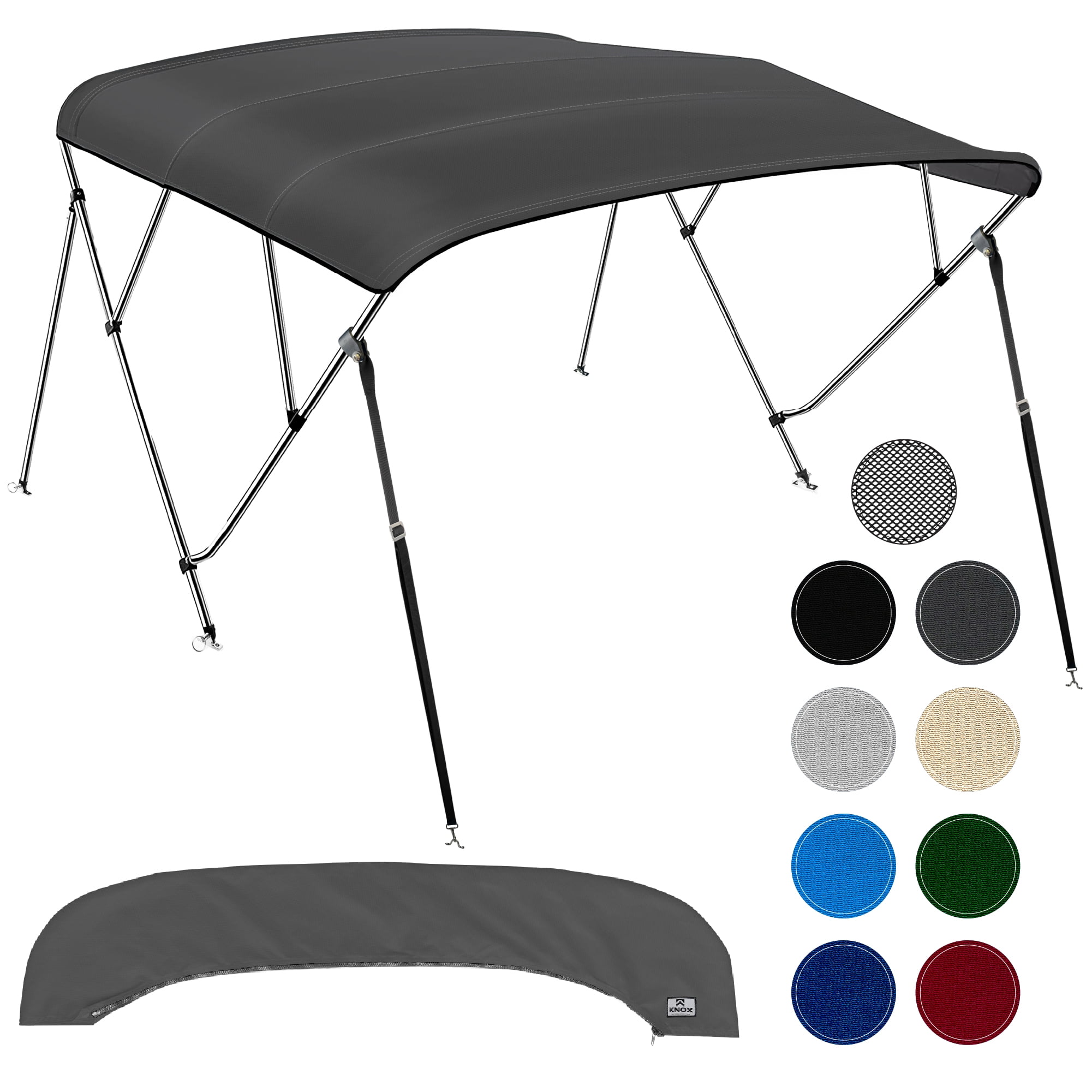 4 Bow Bimini Tops for Aluminum Accessories, Fadeproof Universal Boat ...