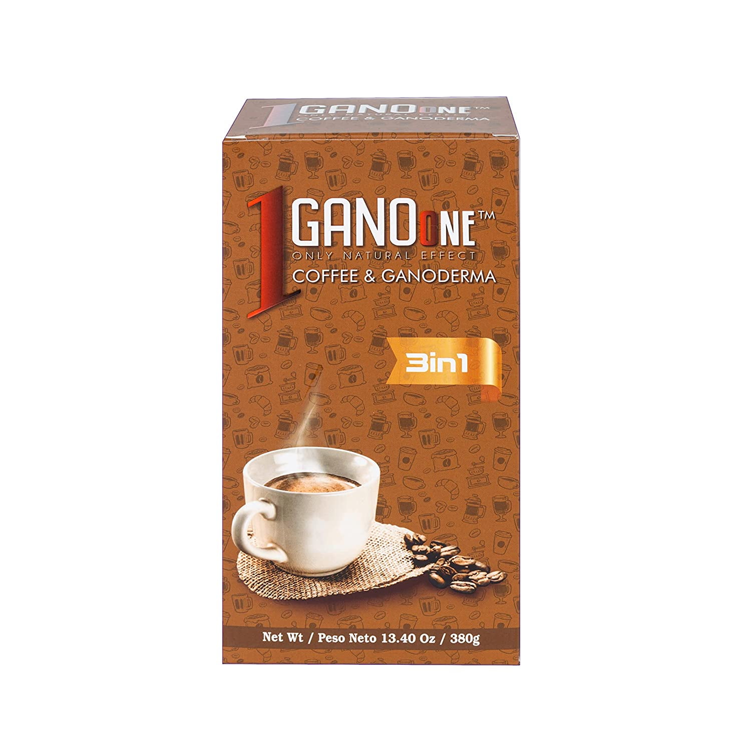 SereniGy Organic Ganoderma Mushroom Mocha Coffee - 15 Instant Sachets, 32g Each
