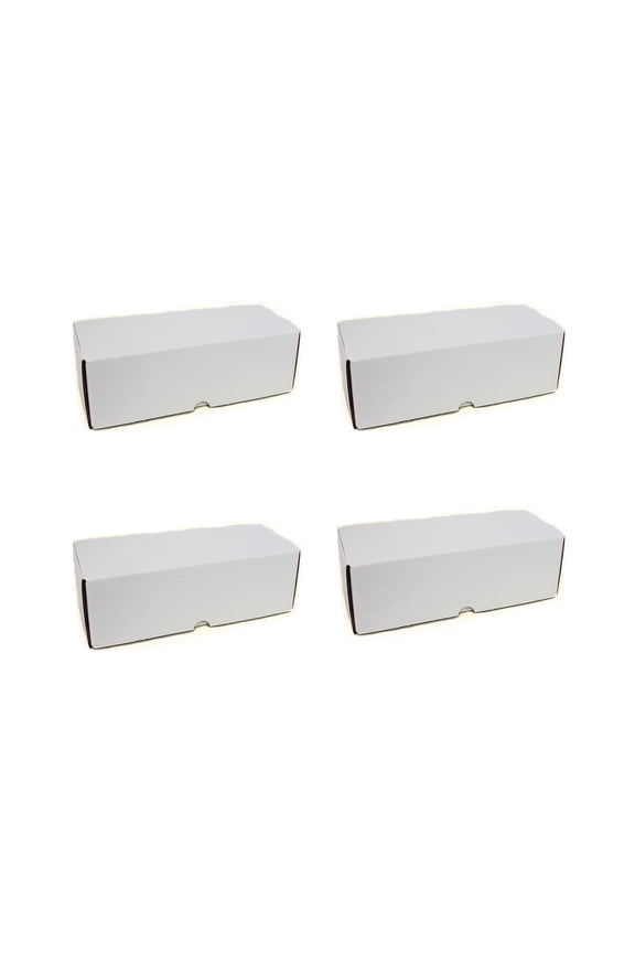 4 Boxes - BCW 500 Count - Corrugated Cardboard Storage Box - Baseball, Other Sport Cards, Gaming & Trading Card Collecting Supplies