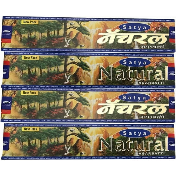 4 Boxes Of Natural Satya Incense Sticks