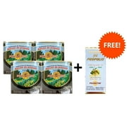 4 Boxes Polenectar Brazil Green Bee Propolis 60 Softgels + 1 WF 60 Bee Propolis Free