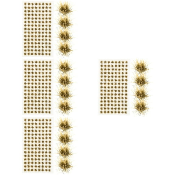 4 Boxes Transparent Simulated Grass for Model Railroad Scenery, Railway Landscaping, Train Layout Accessories