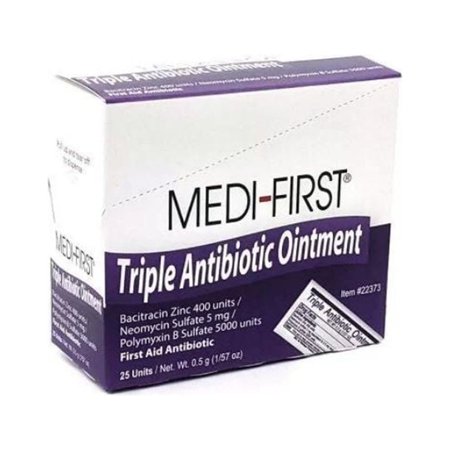 (4 Boxes) Triple Antibiotic First Aid Ointment Cream, 5 pcs/Box - (MS-60772)