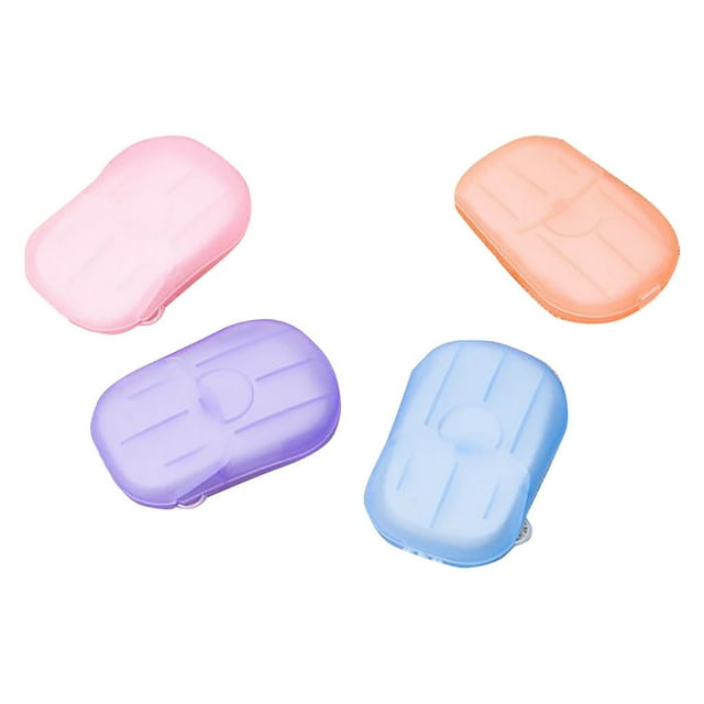 4 BoxesTravel Mini Soap Toilet Paper Outdoor Disposable Hygiene Soap