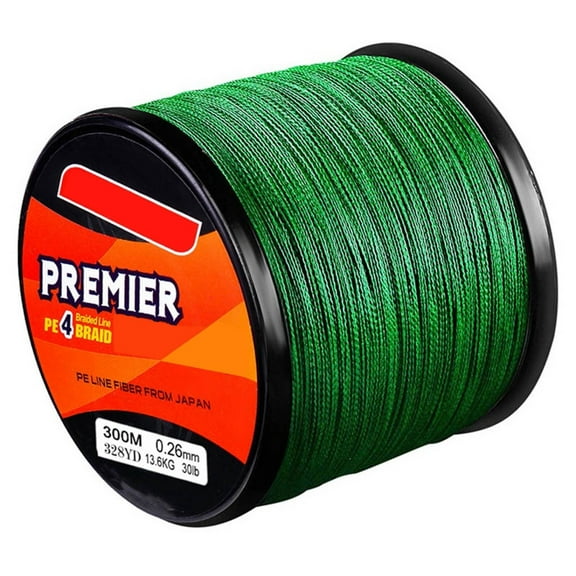 4 Braided Fishing Line, 300 Strong Horse Fishing Line, Braided Strong Horse Fishing Line, Does Not Fade Color, Highly Abrasion Resistant, Rock Fishing, Sea Fishing, Special Main Line Green