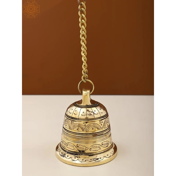 4" Brass Temple Bell | Handmade
