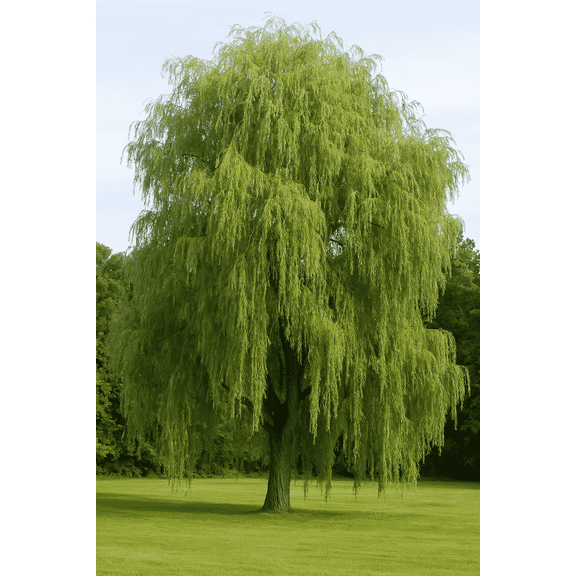 4 Bright Green Weeping Willow Cuttings, Grow 4 Trees - Wisconsin Weeping Willow Root Stock -