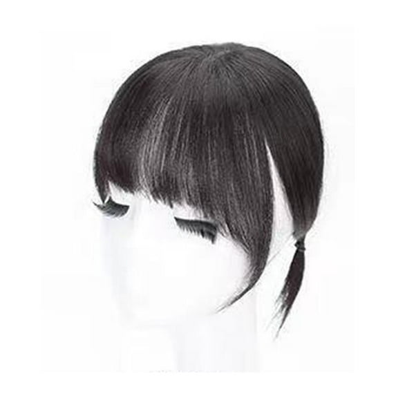 4# Brown Black (A)$3D French Air Bangs Wig For Women Top Of Head Seamless Simulation Hair Hair Growth Covering White Hair Forehead Natural Wig