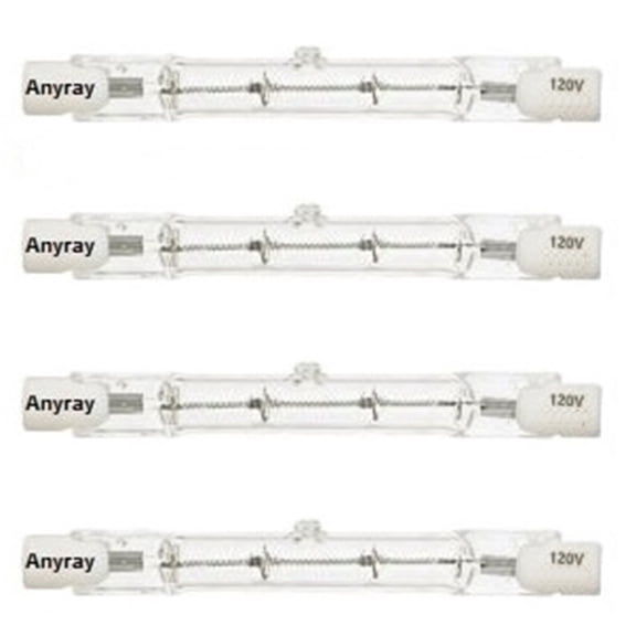 (4)-Bulbs J78 50W 120V 50 Watt J Type DE T3 50Watts 78mm R7S Bulb 3 1/8'' inch