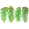 thumbnail image 1 of 4 Bunches Artificial Plastic Fake Black Grapes with Vines Garland Decoration Winery Farmhouse Table Fruit Model Handmade Photography Props, 1 of 3