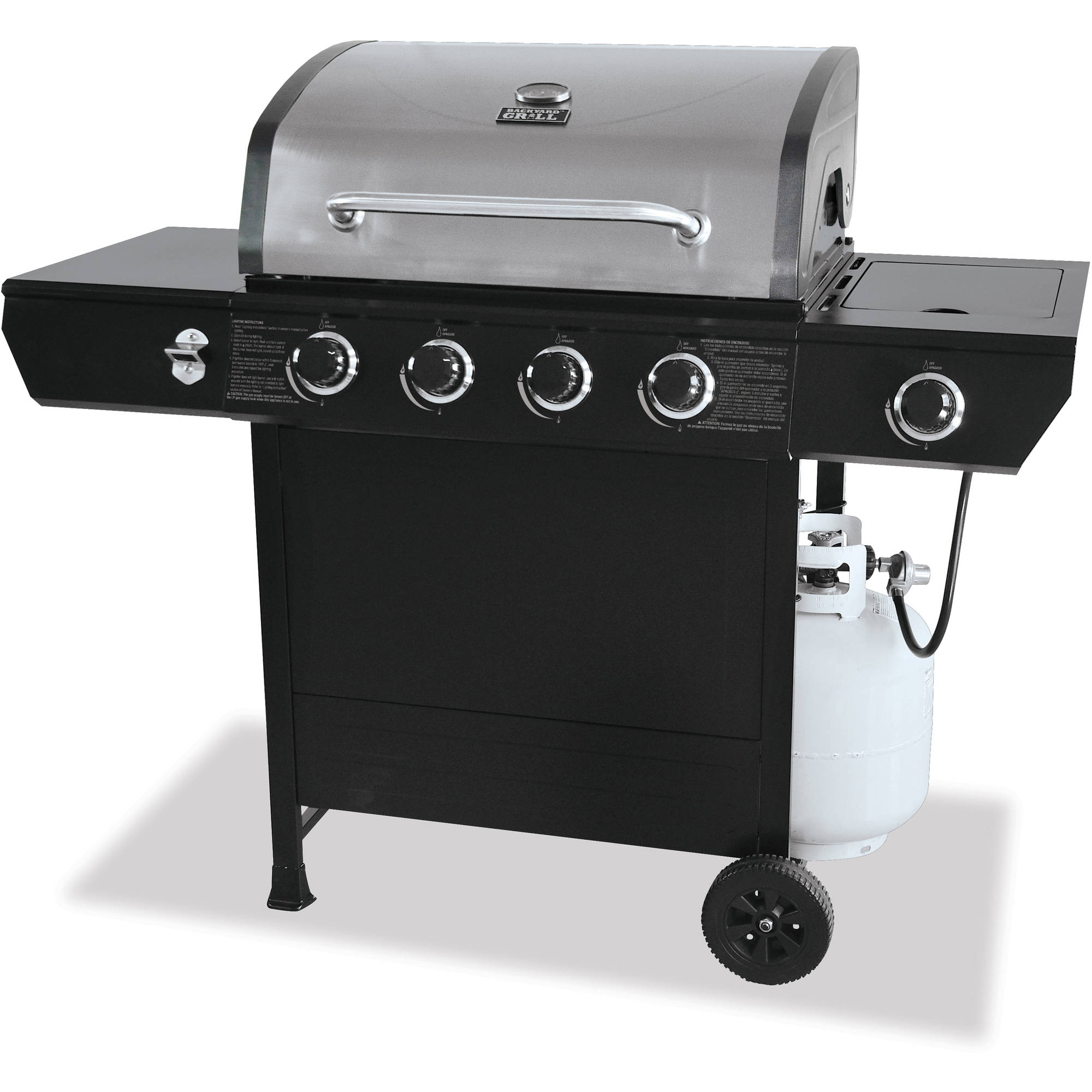 4 Burner Ss Gas Grill With Side - image 1 of 2