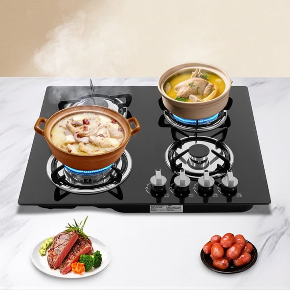 4 Burners NG Stove | Built-in Countertop Gas Stove | Electronic Ignition Stove