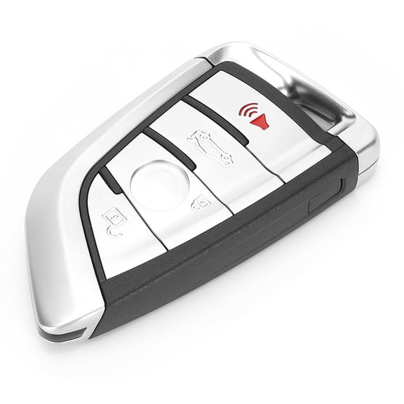4 Button 433MHz Smart Keyless Entry Remote Fob Fit for BMW 1 3 5 7 Series X3 X4, 4.7 x 2.4 x 1.2 in