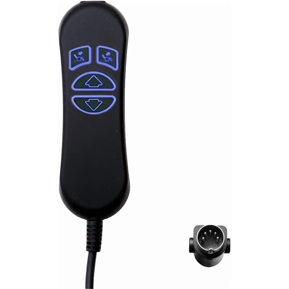4 Button 5 Pin Prong Hand Control Handset Remote with USB and Backlight for Lift Chairs Electric Sofa Power Recliners