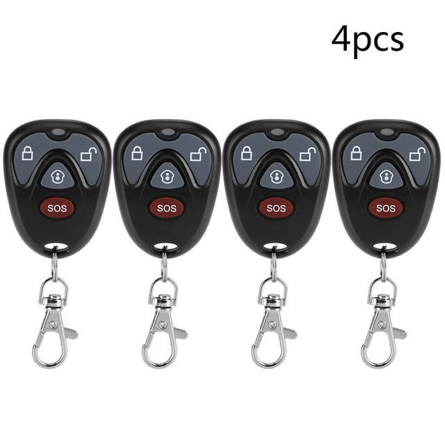 4Button Home Security & Alarm System Key Fob 433MHz Mini Wireless