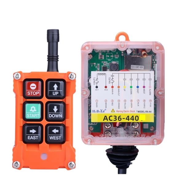 4 Button Key Single Speed DC 12V-24V Hoist Wireless Industrial Remote Control Ip67 Waterproof Overhead Crane Truck ,Quick Response