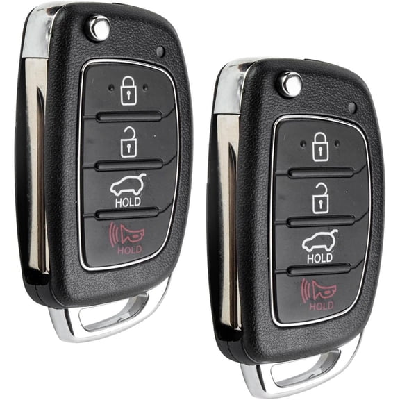 Easy to Use 4-Button Keyless Entry Remote Car Key Fob Replacement for 2016-2019 Hyundai Tucson FCC ID:TQ8-RKE-4F25 Frequency: 433MHZ (2)