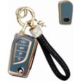 thumbnail image 1 of 4‑Button Remote Key Fob Protector Case & Keychain Compatible with Toyota Camry SE/LE, Corolla SE/LE, Highlander, C‑HR, Fortuner, 2018‑2025, 1 of 6