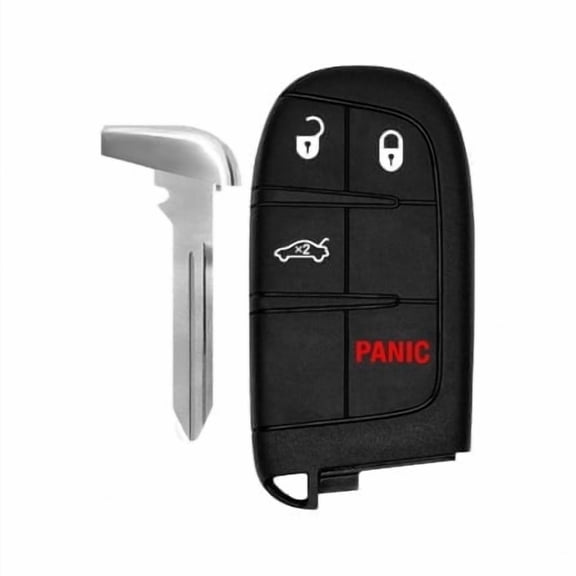 4-Button Remote Key Fob for Dodge Charger 20112018, Compatible with Chrysler 300, Dodge Challenger, and Dodge Dart