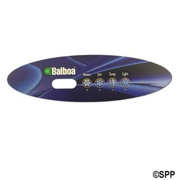 4-Button Spa Side Overlay - Blower, Jet, Temperature control, Light