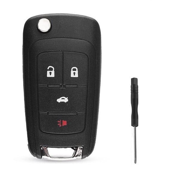 4 Buttons Car Key Fob Cover Case Shell for Chevrolet Chevy Cruze 2010 2012 2011 2014 Camaro Impala Aveo Epica Lova Flip Remote Key housing Have Logo