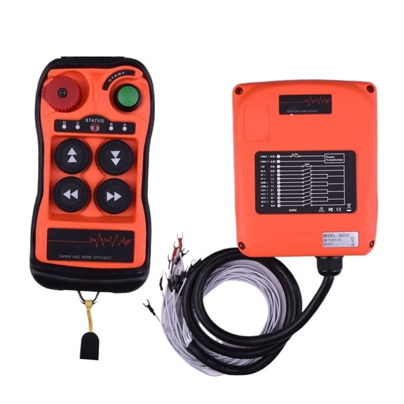 4 Buttons Double Speed Industrial Wireless Radio Crane Remote Control Switches Winches Hoist Track Crane Controller ,Easy to Operate