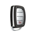 thumbnail image 1 of 4 Buttons Key fob Shell Case for Hyundai Elantra 2015-2021 Keyless Entry Remote Replacement Case Brown Silver Tone, 1 of 6