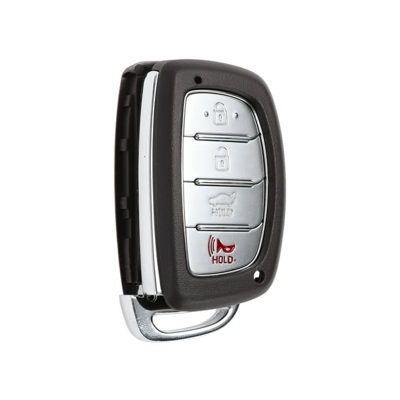 4 Buttons Key fob Shell Case for Hyundai Elantra 2015-2021 Keyless Entry Remote Replacement Case Brown Silver Tone