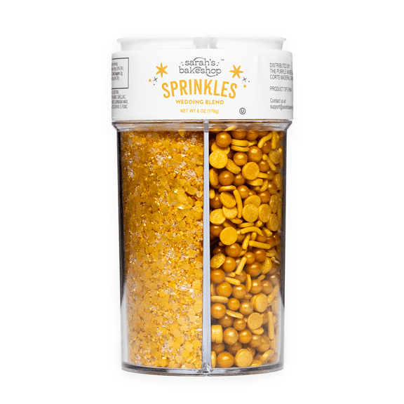 Sarah's Bakeshop Gold Sprinkles Wedding - 4-Cell - 6oz